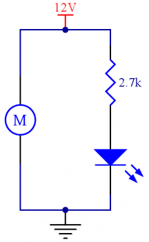 esquema de conexión del LED