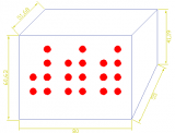 binary clock box in CAD